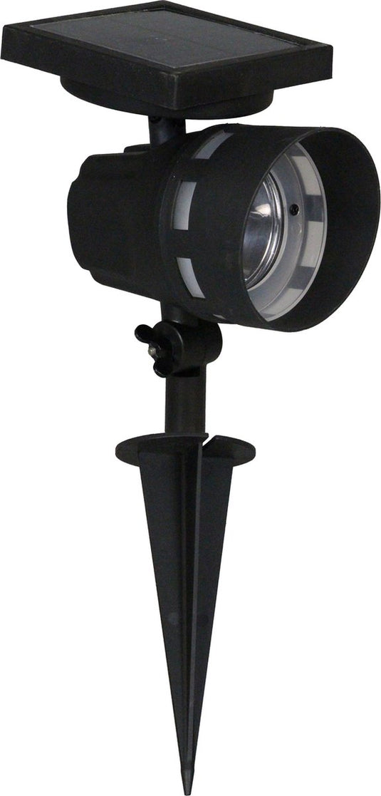 Luxform - montana - solar intelligent hybride - prikspot - zwart - 50 lumen - werkend op zonne energie