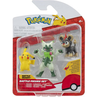 Pokémon battle figuren 3-pack litleo pikachu