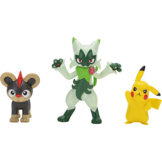 Pokémon battle figuren 3-pack litleo pikachu