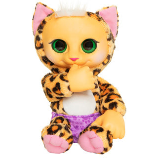 Load image into Gallery viewer, Jakks animal babies luipaard + geluid
