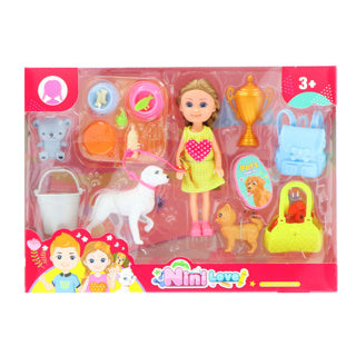 No brand pop set met accessoires 2 assorti | 6 stuks