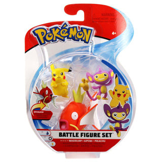 Pokemon pokémon battle figure sets 3 pack asst