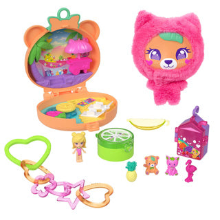 Load image into Gallery viewer, Polly pocket knuffelbeer compacte speelset
