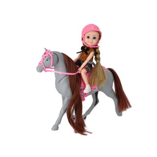 Load image into Gallery viewer, No brand pop set met paard groot 2 assorti | 6 stuks
