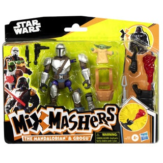 Load image into Gallery viewer, Mixmashers star wars figuur deluxe mando en grogu
