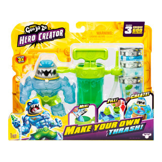 Goo jit zu heroes of hero creator thrash – diy - stretch figuur met creator chamber