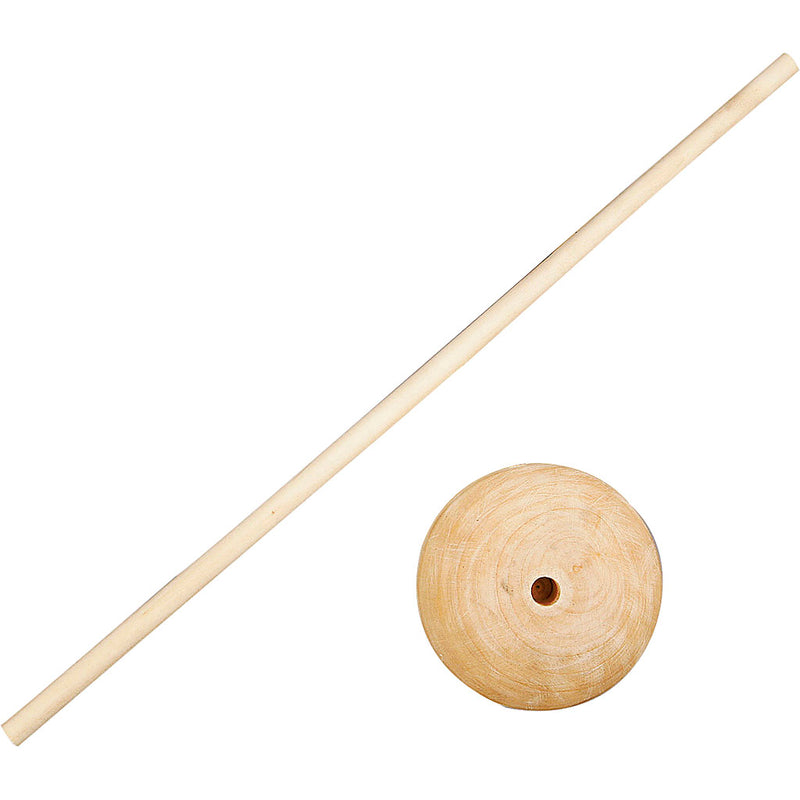 Afbeelding laden in galerijviewer, Https: www.cchobby.nl stok-met-voet-h-30-cm-d-6-5-cm-gatgrootte-8-mm-5-set-1-doos

