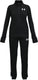 Under armour ua rival knit track suit-blk meisjes trainingspak - zwart - wit