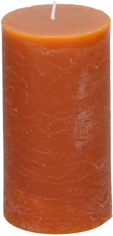 Arti casa stompkaars ø7 x 13 cm - 46 branduren - oranje