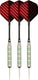 Faver dartpijlenset compleet - reserve shafts - nikkel silver - metalic - rood zwart - 24 gram
