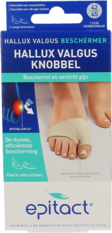 Epitact hallux valgus knobbel beschermer - maat m (39 41) - tegen druk, wrijving en knobbelpijn - links en rechts - 1 stuk