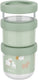 Mepal mio snackbox stack 3-delig little dutch - 550 ml - stapel zo veel als je nodig hebt - magnetron- en vaatwasmachinebestendig - little farm