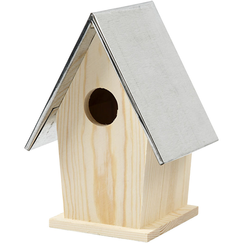 Afbeelding laden in galerijviewer, Https: www.cchobby.nl vogelhuis-met-zinken-dak-afm-13-5x11x19-cm-gatgrootte-32-mm-1-stuk
