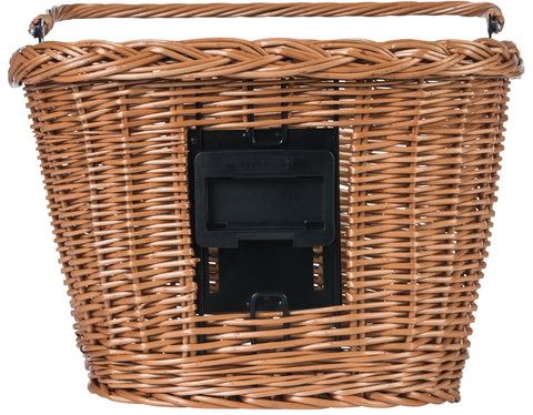 basil bremen wicker kf - bicycle basket - front - nature