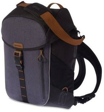 Basil Miles - bicycle backpack - 17 liters - black/grey