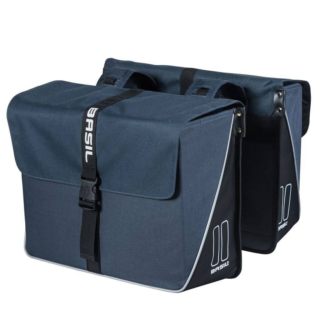 Basil Forte - double bicycle bag - 35 liters - blue/black