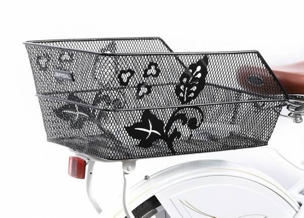 Load image into Gallery viewer, Basil Cento Flower-  fietsmand - achterop - zwart
