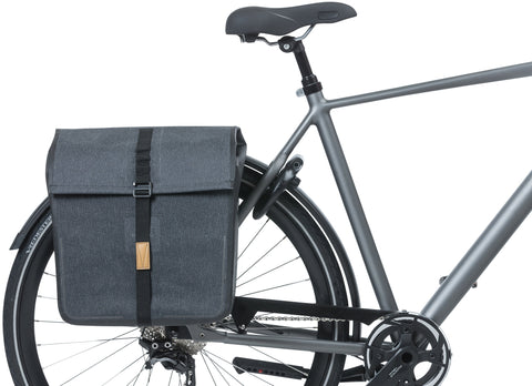 Basil Urban Dry - double bicycle bag - 50 liters - charcoal melee