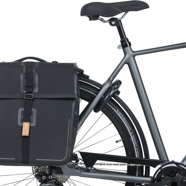 Basil Urban Dry - double bicycle bag MIK - 50 liters - black