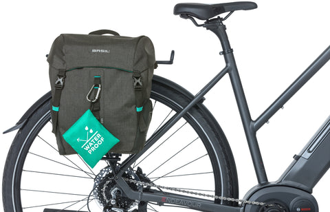 Basil Discovery 365D - single pannier M - 9 liters - black melee