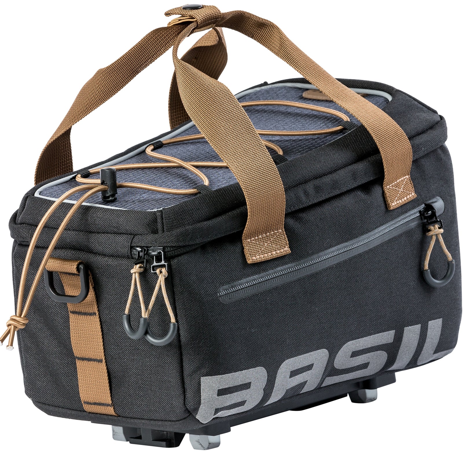 Basil Miles - luggage carrier bag MIK - 7 liters - grey/black