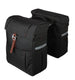 Gazelle Dubbele fietstas met MIK adapter 37 liter 31 x 40 x 15 (2x) zwart bruin