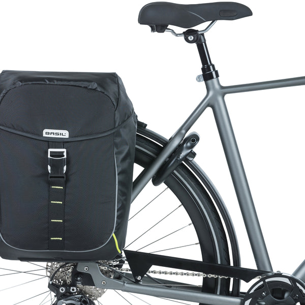 Basil Miles MIK - double bicycle bag - 34 liters - black