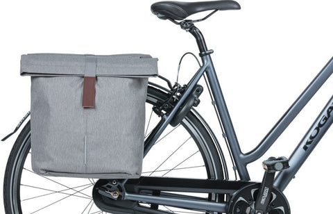 Basil City - double bicycle bag - 28-32 liters - gray melee