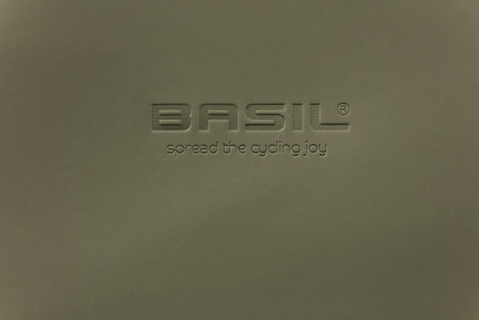 Basil SoHo dubbele fietstas Nordlicht MIK - waterdichte, groene fietstas met LED-verlichting, 41L