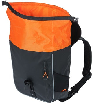 Basil Miles Tarpaulin - bicycle backpack - 17 liters - black/orange