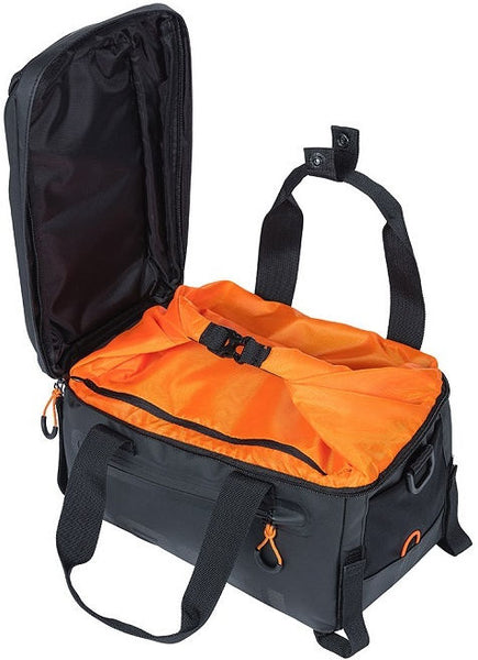 Basil Miles Tarpaulin - luggage carrier bag - 7 liters - black/orange