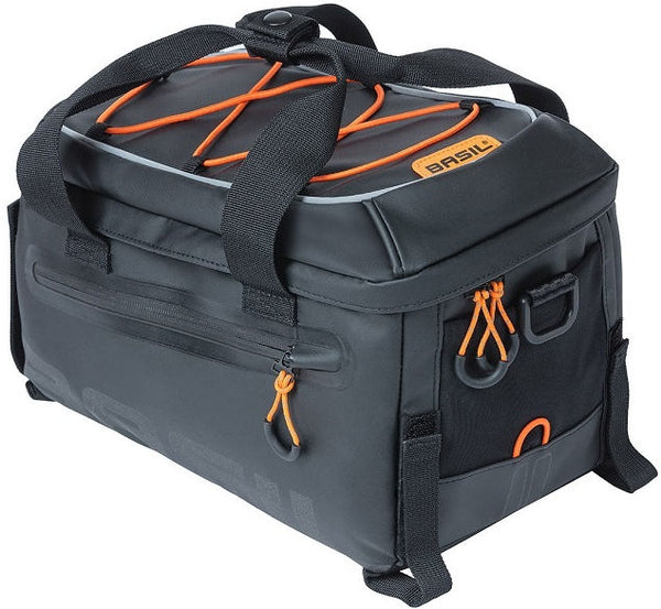 Basil Miles Tarpaulin - luggage carrier bag - 7 liters - black/orange