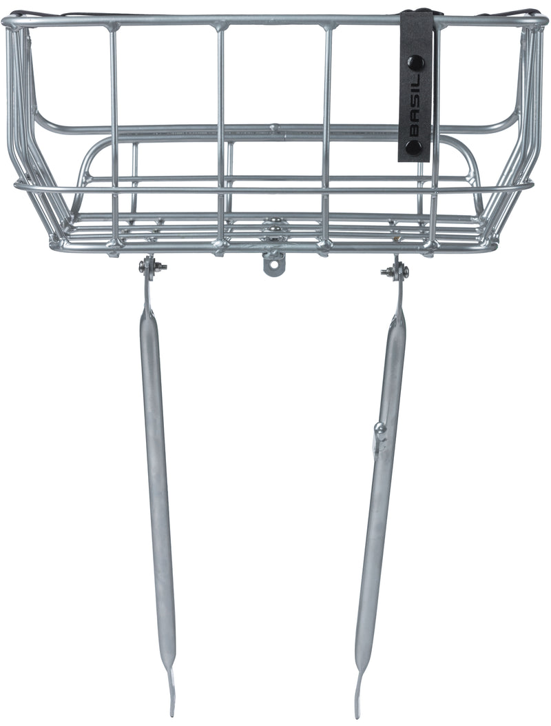 Load image into Gallery viewer, Basil Portland - fietsmand - voorop - chroom
