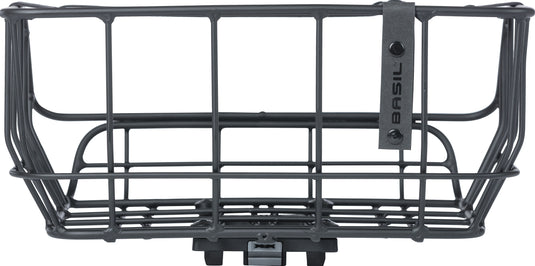 Basil Portland - fietsmand MIK - achterop - matzwart