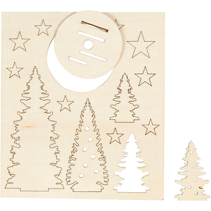 Load image into Gallery viewer, Creativ company maak en versier je houten kerstbomen
