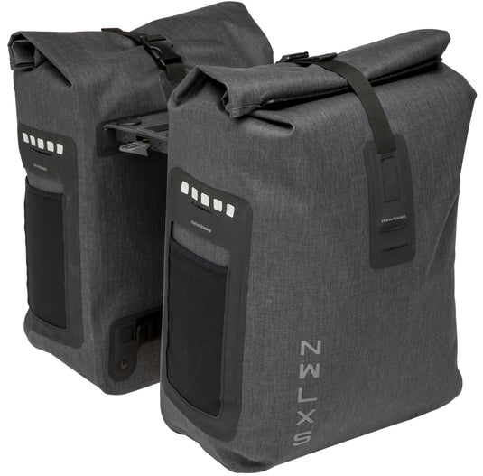 New Looxs fietstas dubbel Varo waterdicht grijs