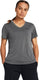 Under armour tech ssv- solid-gry dames sportshirt - castlerock - zwart