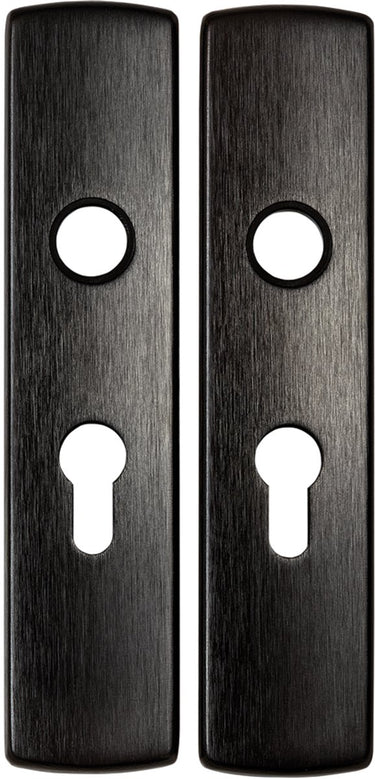 Axa deurkruk op schild - zwart - aluminium - - 6210 all black binnendeurbeslag klink klink voor binnendeuren, pc55 set