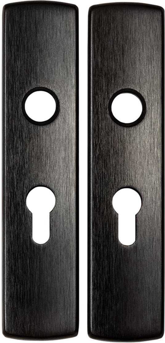 Axa deurkruk op schild - zwart - aluminium - - 6210 all black binnendeurbeslag klink klink voor binnendeuren, pc55 set