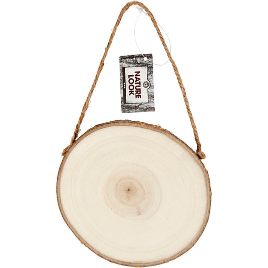Creativ company deurschild hout, 12-14 cm