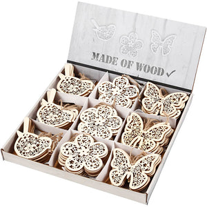 Https: www.cchobby.nl houten-figuren-vlinder-bloem-en-vogel-h-10-cm-b-10-cm-90-stuk-1-doos