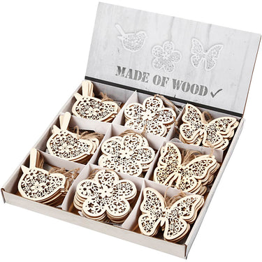 Https: www.cchobby.nl houten-figuren-vlinder-bloem-en-vogel-h-10-cm-b-10-cm-90-stuk-1-doos