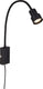Briloner leuchten tusi bedlamp touch functie metaal zwaart 1xled-gu10 5w 400lm 3000k flex arm aan uit schakelaar