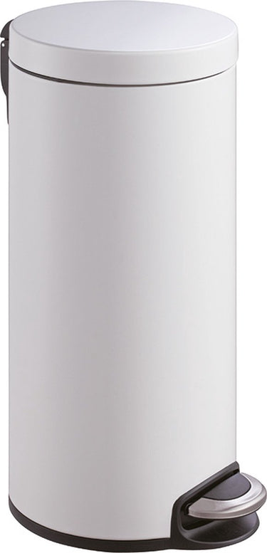 Eko - serene pedaalemmer 30 liter - stainless steel plastic - wit - prullenbak