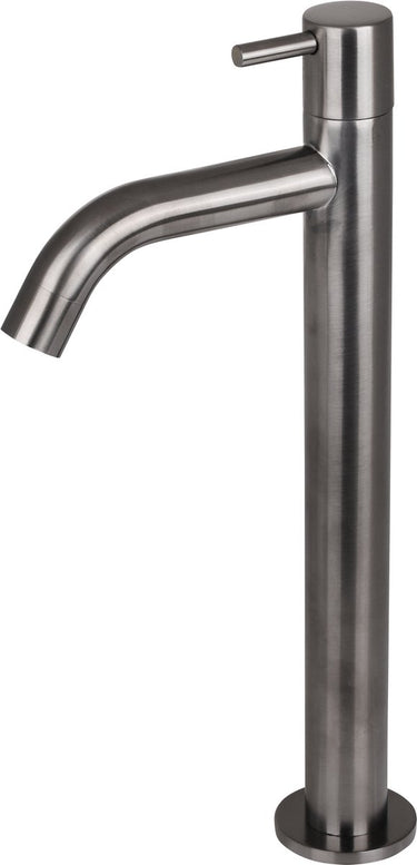 Differnz wastafelkraan - koudwaterkraan - hoog - 28.5 x 11.5 cm - gun metal