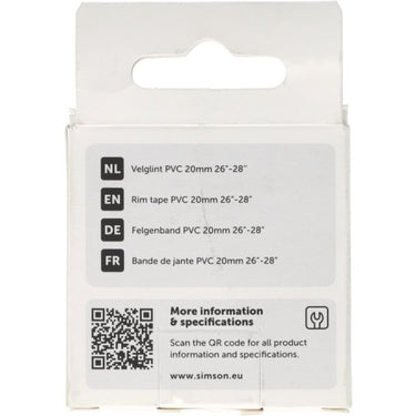 Simson velglint 24i -28i 20mm breed pvc