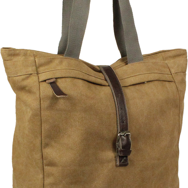 Bicycle bag Greenlands Canvas Shopper 20 liters 42 x 34 x 14 cm - camel brown