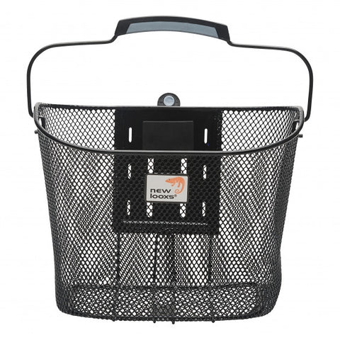 bicycle basket tuscany smartlock for 19 liters black