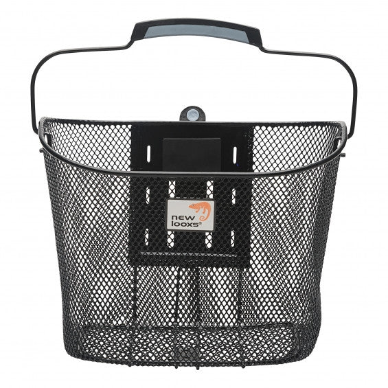 bicycle basket tuscany smartlock for 19 liters black