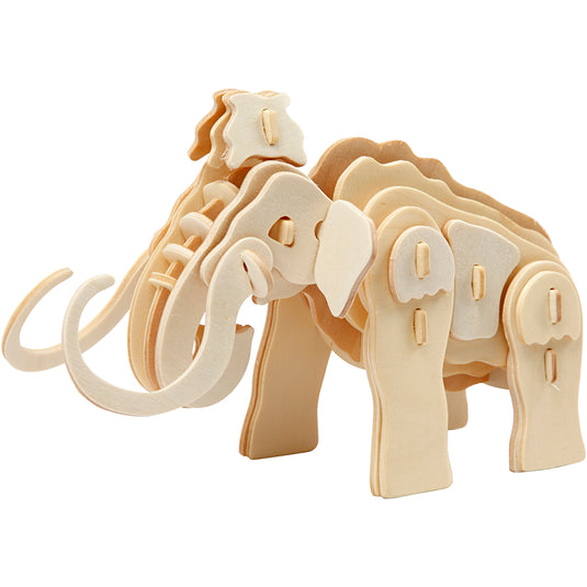 Creativ company cc triplex 3d puzzel mammoet 19x8,5x11 cm